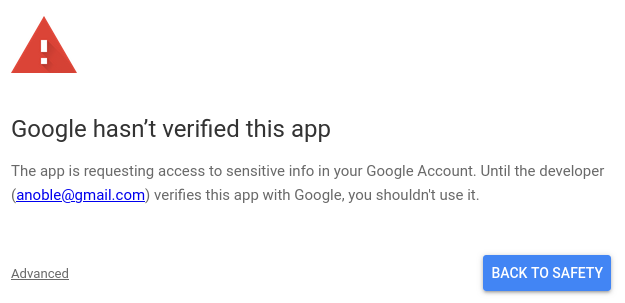 Unverified App